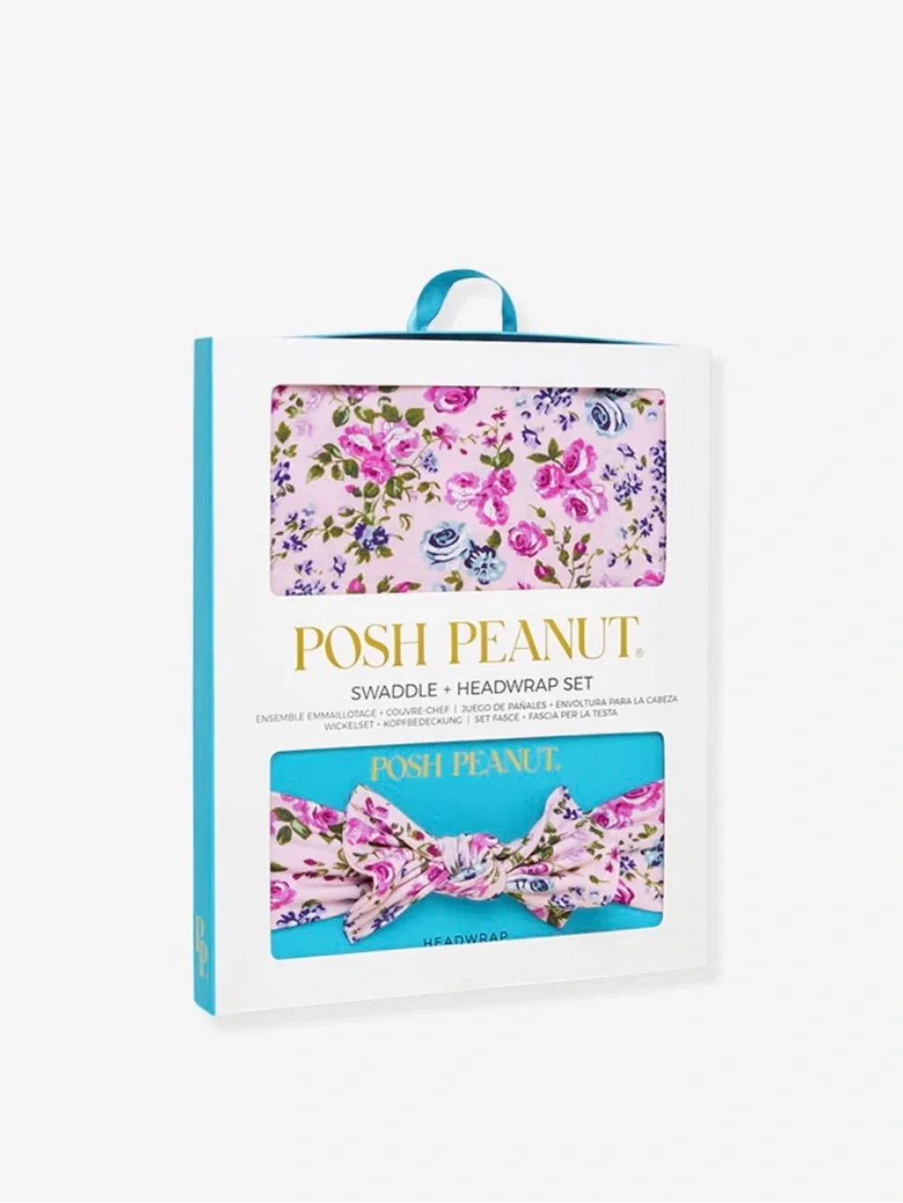 Posh Peanut Pink Floral Headband & Swaddle Set great gift shower